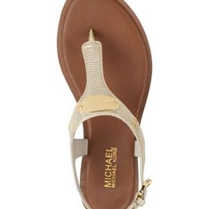 Michael kors gold sandals